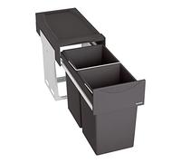 Blanco 526376 Botton II 30/2 Kitchen Waste sorter Container 30/2-526376, Black, 48,2 x 25,1 x 40