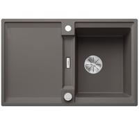 BLANCO Adira 45 S Granite Sink Made of Silgranit Volcano Grey Installation Type: Installation from Top Reversible for 45 cm-Wide Base Cabinets Large Basin Easy-to-Clean Surface