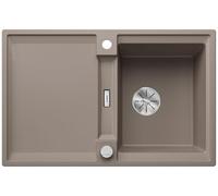 BLANCO Adira 45 S, Silgranit Tartufo, Installation Type: Installation from Above, Reversible, with Drain Remote Control, with Accessories, 45 cm Base Cabinet, Large Basin, Easy-to-Clean Surface