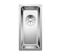 BLANCO ANDANO 180-U | Stainless Steel Sink | Installation Type: undermount Installation | for 30 cm Wide Base cabinets | Resistant to Scratches | Spacious Bowl Volume | [22x44x13.9 cm]