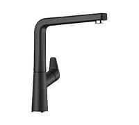 BLANCO AVONA-S | Kitchen Mixer tap in silgranit Black | High-Pressure | with Pull-Out Hose | Non-Return Valve | Ceramic Cartridge | Assured Water Quality & Water-Saving | [10.1x23.5x27.5 cm]