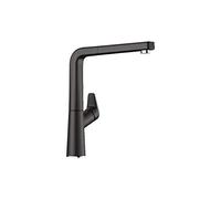 BLANCO AVONA-S | Kitchen Mixer tap in silgranit Black | High-Pressure | with Pull-Out Hose | Non-Return Valve | Ceramic Cartridge | Assured Water Quality & Water-Saving | [10.1x23.5x27.5 cm]