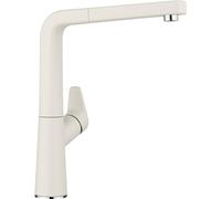 BLANCO AVONA-S | Kitchen mixer tap in soft white | High-pressure | With pull-out hose | Non-return valve | Ceramic cartridge | Assured water quality & water-saving | [10.1x23.5x27.5 cm]