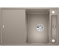 BLANCO 523190 Axia III 45 S Silgranit PuraDur Including Glass Chopping Board Reversible Tartufo, 45 cm Unterschrank