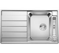 BLANCO AXIS III 45 S-IF | Stainless steel | Installation type: inset installation from above & flushmount installation | Reversible | For 45 cm wide base cabinets | Scratch-resistant | [86x51x19.9 cm]