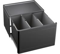BLANCO Botton Pro 60/3 Manual | Waste Sorting System | for 60 cm Wide Base cabinets | Floor-Mounted System Behind hinged Doors | 3 x 13 Litre Buckets | [52.5x40x35 cm]