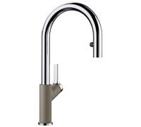 Blanco 521376 Carena-S Vario - Tartufo/Chrome Kitchen Sink tap with a Pull-Out spout Vario-tartufo/chrome-521376, Large