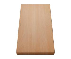 BLANCO Chopping Board Made of Solid Beech, 540 x 260 mm, for Sinks and basins with Classic Installation from Above. Chopping Board Guided on The Outer Edges of The Sink Allows Flexible Work.