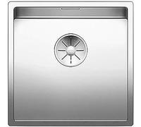 BLANCO CLARON 400-IF Stainless Steel Sink Installation Type: Installation from Top and Flush Surface for 45 cm Wide Base Cabinets Resistant to Scratches Large Basin Volume