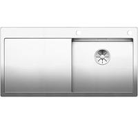 BLANCO CLARON 5 S-IF | Stainless Steel | Installation Type: Installation from Top & Flush | Main Basin Right | for 50 cm Wide Base Cabinets | Resistant to Scratches