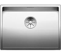 BLANCO CLARON 550-U | Stainless steel sink | Installation type: undermount installation | For 60 cm wide base cabinets | Resistant to scratches | Spacious bowl volume for optimum use | [59x44x19.9 cm]