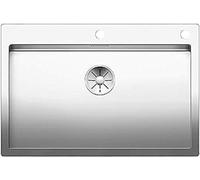 BLANCO CLARON 700-IF/A Stainless Steel Sink, Installation Type: Installation from Top and Flush-Mounted for 80 cm Wide Base Cabinets, Resistant to Scratches, Large Basin Volume