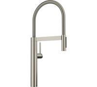 BLANCO CULINA-S II | Kitchen Mixer tap in Satin Platinum | High-Pressure | with Pull-Out Hose | Switch from Clear to Spray Jet | Ceramic Cartridge | Water-Saving | [10.5x26x56.8 cm]