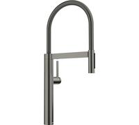 BLANCO CULINA-S II Satin Dark Steel | High Pressure | with Pull-Out Hose | Change from Clear Jet to Shower Jet | Ceramic Cartridge | Ensured Water Quality and Water Saving