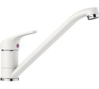 BLANCO DARAS - High-Pressure Kitchen Tap - Compact Entry-Level Model in Classic Design with High, Long Spout - White - 517724