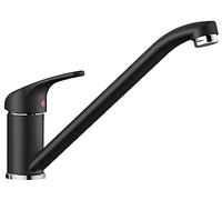 BLANCO DARAS | Kitchen Mixer tap in silgranit Black | High-Pressure | Non-Return Valve | Ceramic Cartridge | Assured Water Quality & Water-Saving | [5x26.4x18 cm]