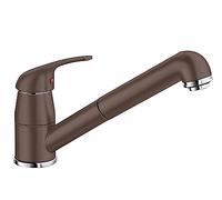 BLANCO DARAS-S - High-Pressure Kitchen Tap - Compact Entry-Level Model in Classic Design with Pull-out Spray - Coffee - 517740