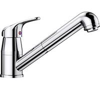 BLANCO DARAS-S - High-Pressure Kitchen Tap - Compact Entry-Level Model in Classic Design with Pull-out Spray - Chrome - 517731
