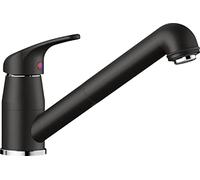 BLANCO DARAS-S | Kitchen Mixer tap in silgranit Black | High-Pressure | with Pull-Out Hose | Non-Return Valve | Ceramic Cartridge | Assured Water Quality & Water-Saving | [5.5x25.8x16 cm]