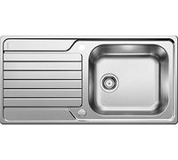 BLANCO DINAS XL 6 S | Stainless Steel | Installation Type: Inset Installation from Above | Reversible | for 60 cm Wide Base cabinets | Scratch-Resistant | [100x50x20.4 cm]