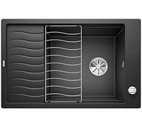 BLANCO Elon XL 6 S-F | SILGRANIT Granite Sink in Anthracite | Installation Type: flushmount | Reversible | for 60 cm Wide Base cabinets | Large Bowl | Easy to Clean | [77x49x20.2 cm]