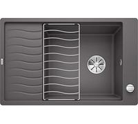 BLANCO 524855 Elon XL 6 S-F Kitchen Sink, Rock Grey, 60 cm Unterschrank