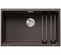 BLANCO ETAGON 700-U | SILGRANIT sink in café | Installation type: undermount installation | For 80 cm wide base cabinets | Well thought-out system concept with versatile ETAGON rails | [73x46x21.2 cm]