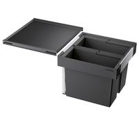 Blanco 521468 Flexon II 45/2 Kitchen Waste sorter Container 45/2-521368, Black, 45 cm Unterschrank