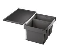 BLANCO Flexon II 60/2, garbage system for waste separation in the kitchen, with 2 trash cans (30 l/19 l), for installation in the drawer of a 60 cm base cabinet; 521471