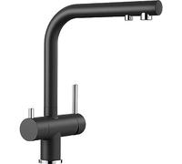 BLANCO FONTAS II Filter | Kitchen Mixer tap in Anthracite | High-Pressure | Non-Return Valve | Ceramic Cartridge | Assured Water Quality & Water-Saving | Separate Filter Required | [16x25.3x30 cm]