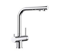 BLANCO FONTAS II Filter | Kitchen Mixer tap in Chrome | High-Pressure | Non-Return Valve | Ceramic Cartridge | Assured Water Quality & Water-Saving | Separate Filter Required | [16x25.3x30 cm]