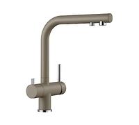 BLANCO FONTAS II Filter | Kitchen Mixer tap in Tartufo | High-Pressure | Non-Return Valve | Ceramic Cartridge | Assured Water Quality & Water-Saving | Separate Filter Required | [16x25.3x30 cm]