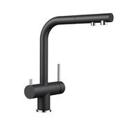 BLANCO FONTAS-S II Filter | Kitchen Mixer tap in Anthracite | High-Pressure | with Pull-Out Hose | Non-Return Valve | Water-Saving | Separate Filter Required | [16.6x26.4x30.6 cm]