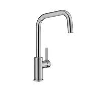 BLANCO JANDORA | Kitchen Mixer tap in Solid Stainless Steel | High-Pressure | Non-Return Valve | Ceramic Cartridge | Assured Water Quality & Water-Saving | [10.1x23.4x36.2 cm]