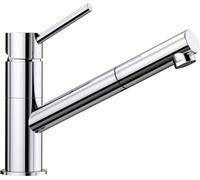 BLANCO Kano-S | Kitchen Mixer tap in Chrome | Low-Pressure | with Pull-Out Hose | Non-Return Valve | Ceramic Cartridge | Assured Water Quality & Water-Saving | [5.5x24.6x19.1 cm]