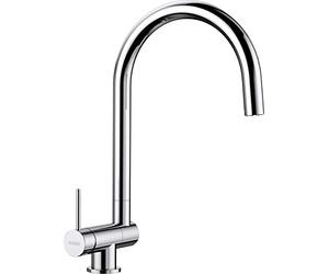 BLANCO Kitchen Sink tap which is Mount Under The Window with a Fixed spout from Coressa-F - Chrome Lever on The Left Side - 521544