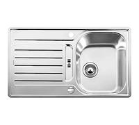 BLANCO 519717 Lantos 45 S-IF Kitchen Sinks, Stainless Steel, 45 cm Unterschrank (mit zusätzlichem Ausguss)