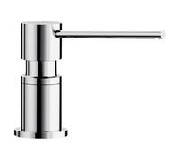 BLANCO LATO soap Dispenser in Chrome | Suitable for All BLANCO Kitchen Mixer taps | Convenient top Filling | Washing-up Liquid/soap Dispenser | 35 mm tap Hole | Bottle Volume 300 ml | Ø 4.5 cm