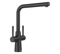 Blanco Lax Dual Lever Monobloc Kitchen Mixer Tap - Black