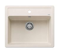 BLANCO Legra 6 Silgranit Soft White Installation Type: Installation from Top Without Drain Remote Control 60 cm Base Cabinet Large Basin Volume for Optimal Use Easy-to-Clean Surface