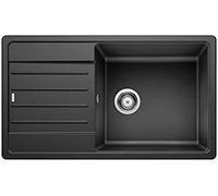 BLANCO LEGRA XL 6 S | SILGRANIT granite sink in anthracite | Installation type: inset installation from above | Reversible | For 60 cm wide base cabinets | Large bowl | Easy to clean | [86x50x20.2 cm]