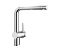BLANCO Linus | Kitchen Mixer tap in PVD Steel | High-Pressure | Non-Return Valve | Ceramic Cartridge | Assured Water Quality & Water-Saving | [11x26.6x28.2 cm]