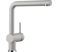 BLANCO LINUS - Modern Kitchen Mixer Tap with High Spout - High Pressure - Grey - 520746