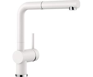 BLANCO LINUS-S 516692, Kitchen Mixer Tap, SILGRANIT Look With Pull-out Spout, High Pressure, White