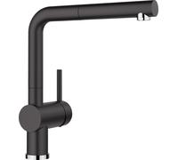 Blanco LINUS-S Monobloc Pull-out Spray Single Lever Tap - Black - 526148