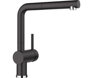 Blanco LINUS-S Monobloc Pull-out Spray Single Lever Tap - Black - 526148