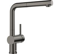 Blanco LINUS-S Monobloc Pull-out Spray Tap - Satin Dark Steel - 527733