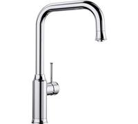 BLANCO Livia-S | Kitchen Mixer tap in Chrome | High-Pressure | with Pull-Out Hose | Non-Return Valve | Ceramic Cartridge | Assured Water Quality & Water-Saving | [10.3x25x36 cm]
