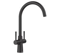 Blanco Max II Dual Lever Monobloc Kitchen Mixer Tap - Black