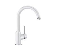 BLANCO MIDA - Kitchen Mixer Tap with High, Curved Spout - High Pressure - White - 519418